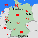 Vorhersage Fr, 18.10. Deutschland