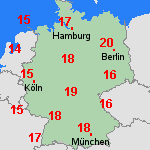 Vorhersage Sa, 19.10. Deutschland