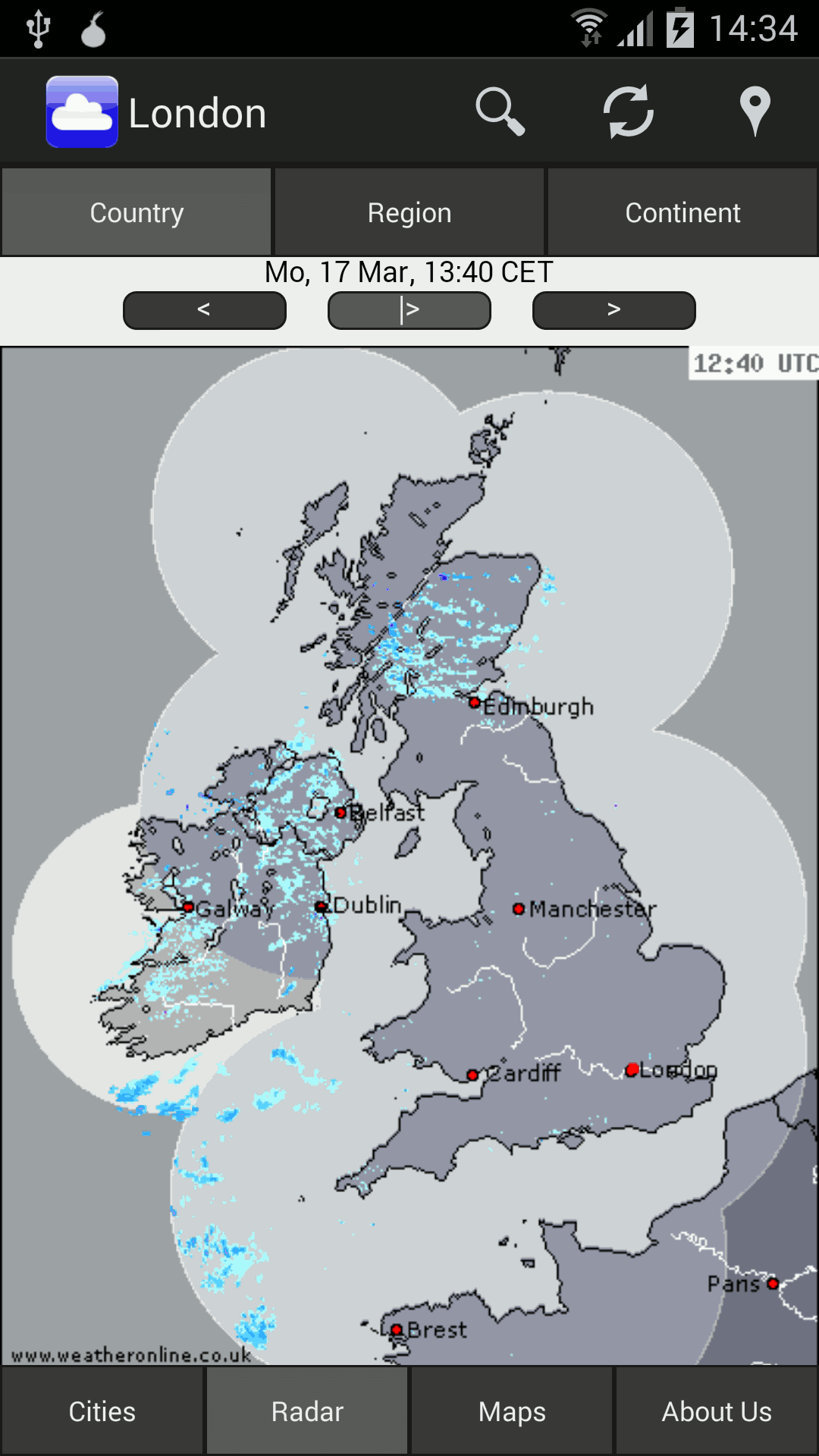 radar country